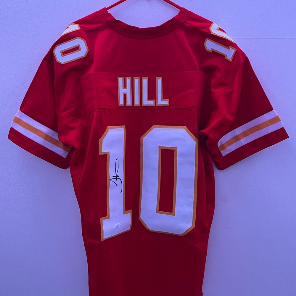 Tyreek Hill signed custom Chiefs jersey